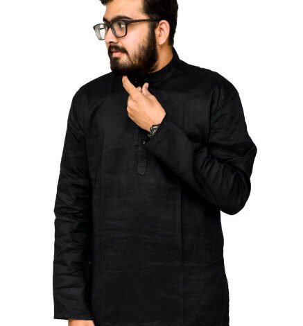 black kurta pajama for men