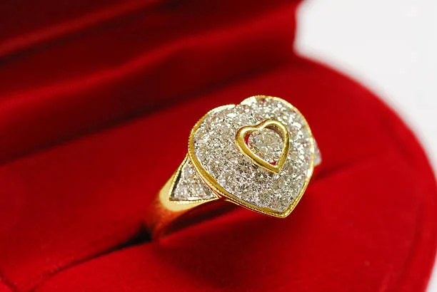bridal big gold ring design