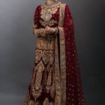 royal red bridal lehenga