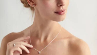 simple bridal gold necklace