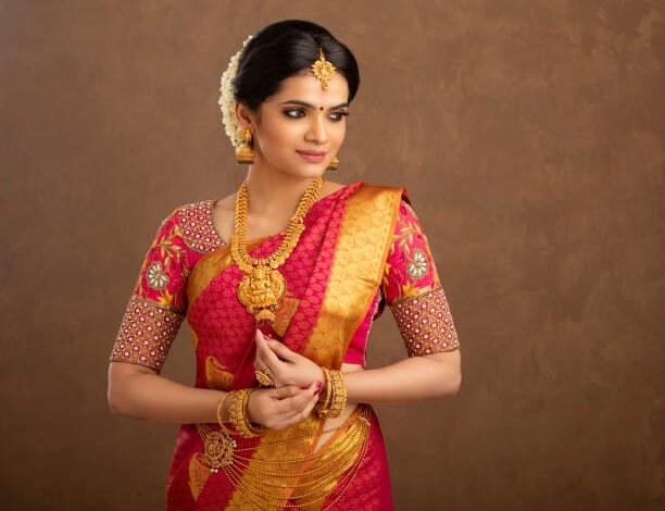 south indian saree