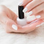 white nail polish