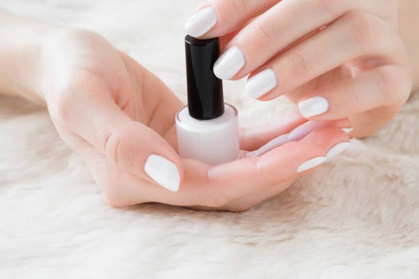 white nail polish